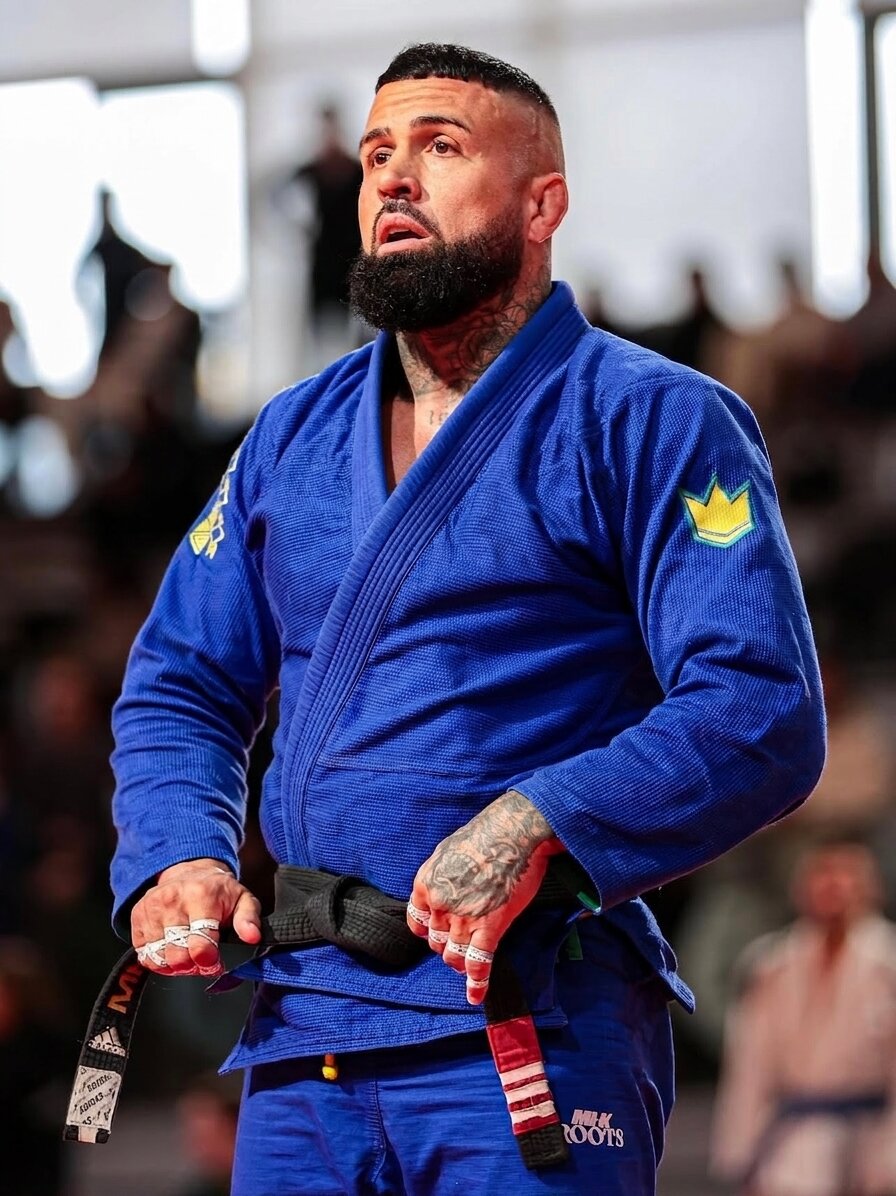 Anthony Albertini, sensei de la North Fight Team, en kimono